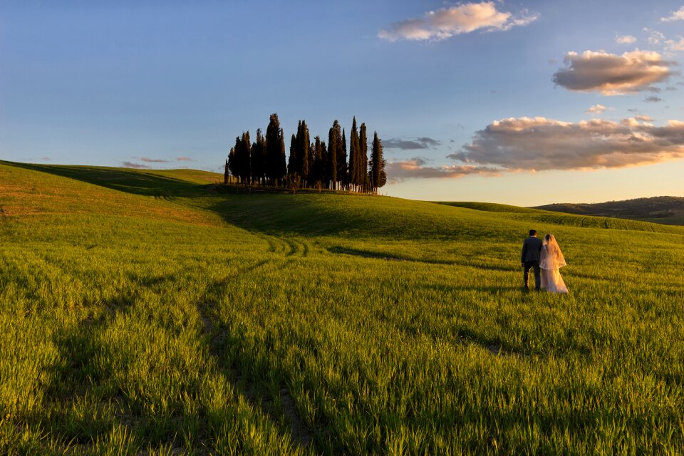 Valdorcia italy sunset