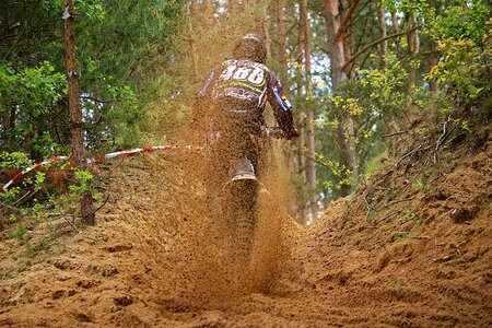 Cross motorcycle race