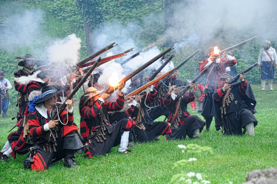 Battle re-enactment army costume