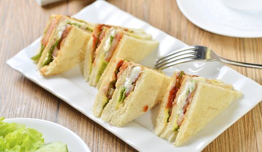 Food photography sandwich food