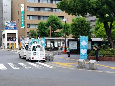 もり愛、都民ファーストの会、大森駅