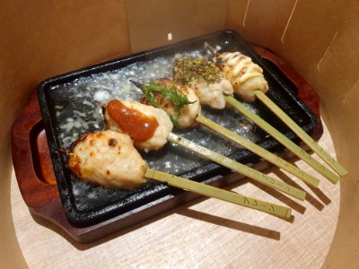 つくね、ネギソース