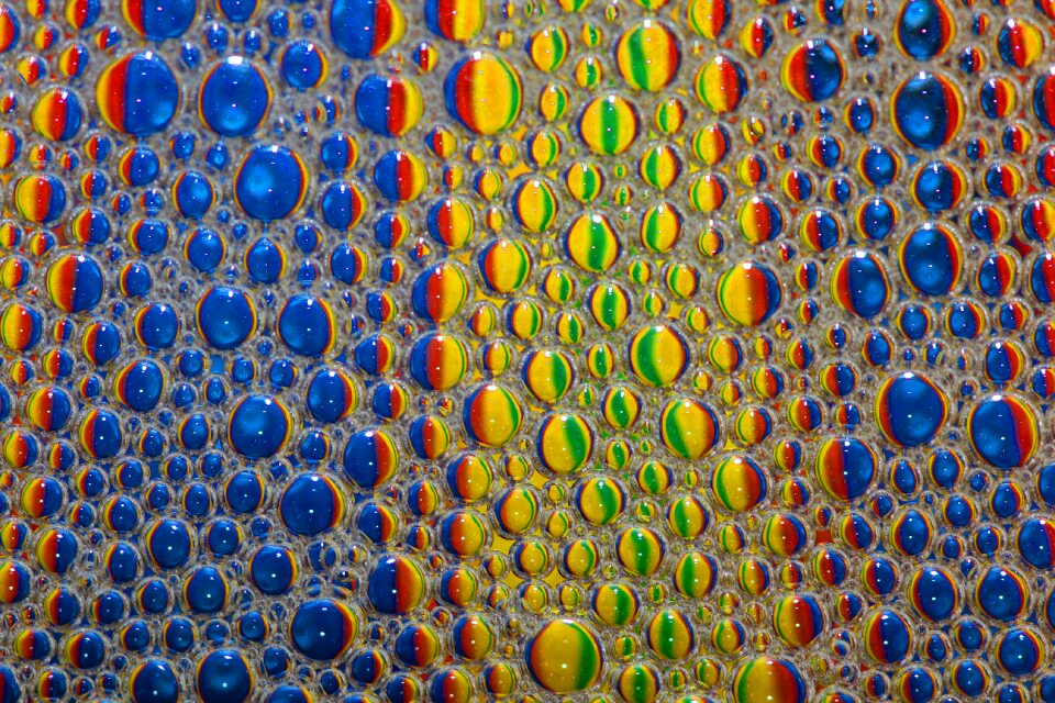 Colours bubbles art photo