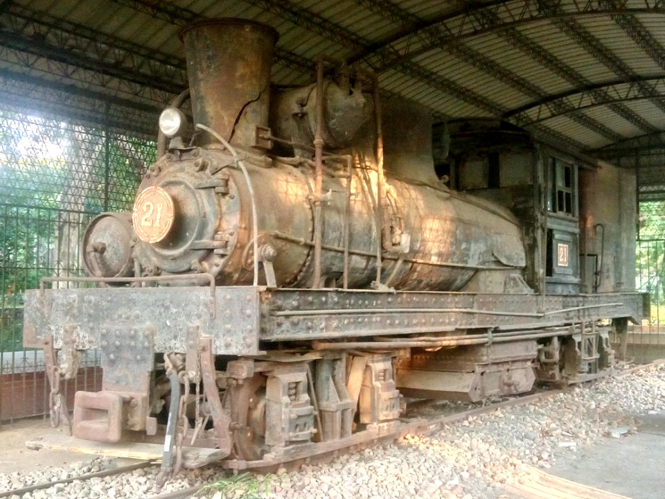 阿里山森林鐵路退休蒸氣機關車21號