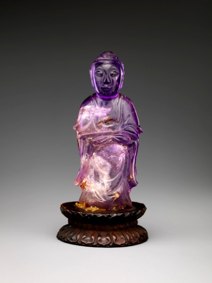 清_紫晶立佛_Standing_Buddha