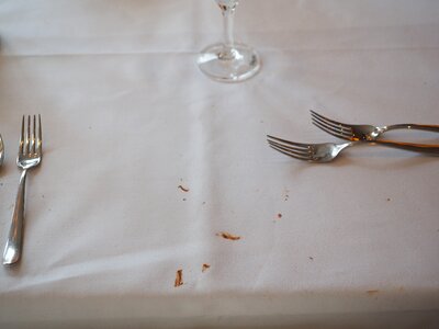 Chocolate reste table kleckerei