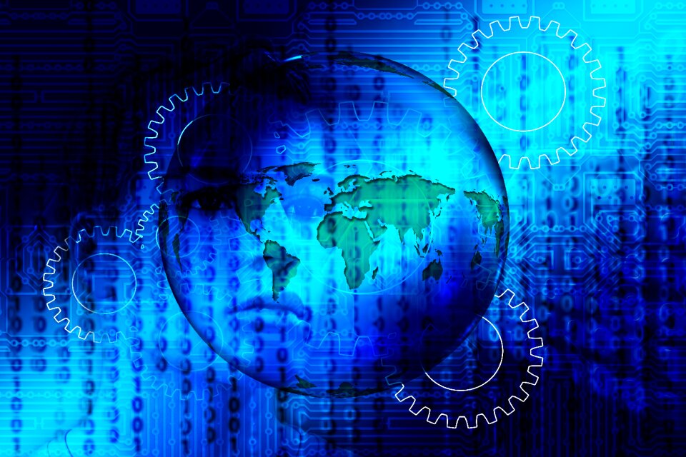 International space silhouette