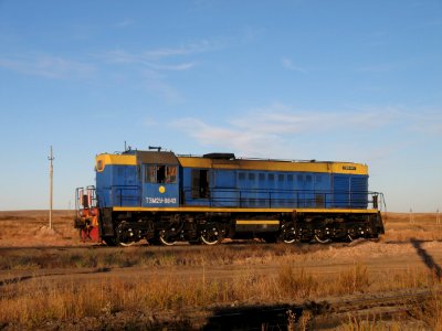 ТЭМ2У-8843,_Казахстан,_Карагандинская_область,_станция_Породная,_АО_"Шубарколь_комир"_(Trainpix_21611)