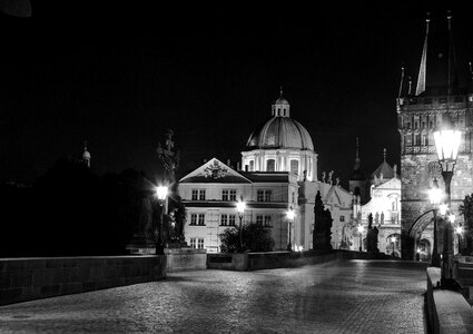 Lanterns black and white prague