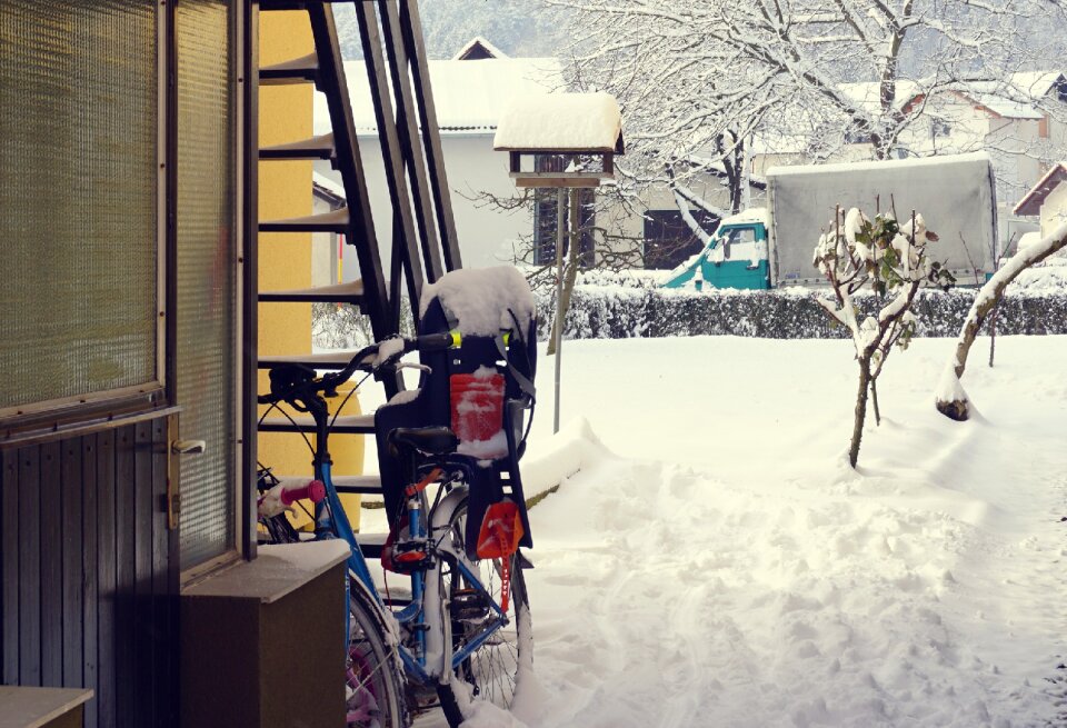 Cycling cold outdoors