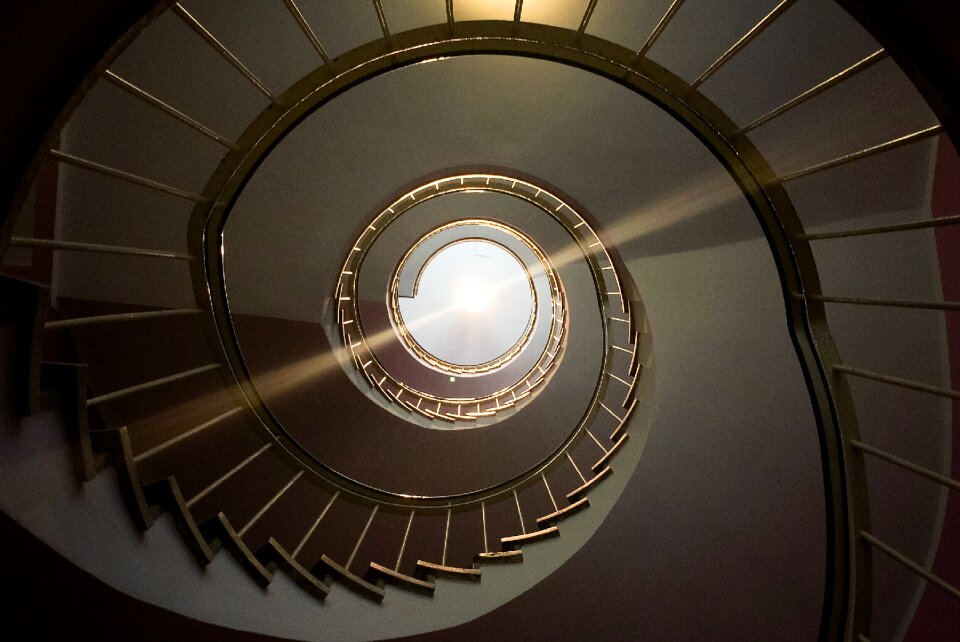 Architecture stairs rise