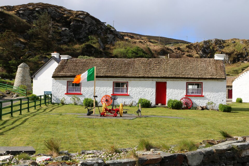 Rustic irish stone house