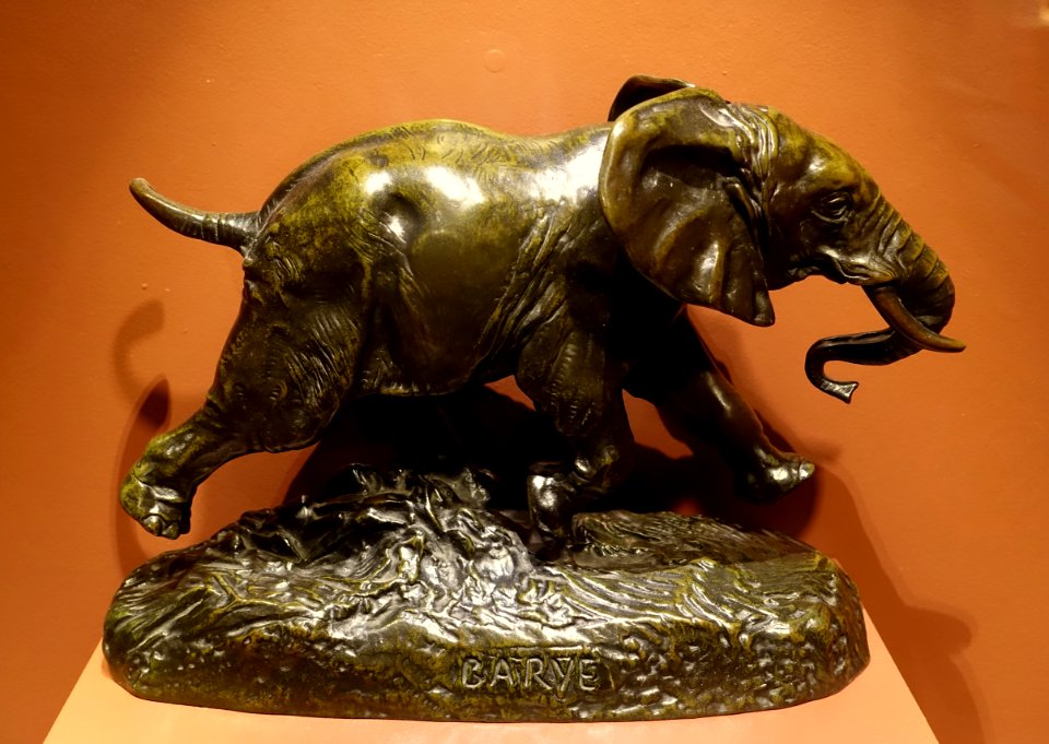 African_Elephant_Running,_by_Antoine-Louis_Barye,_undated,_bronze_-_Middlebury_College_Museum_of_Art_-_Middlebury,_VT_-_DSC08144
