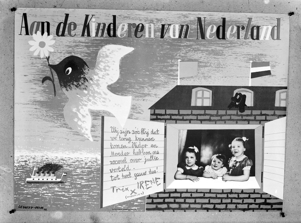 Affiche_Rijksvoorlichtingsdienst._De_drie_prinsesjes_met_wens_om_gauw_naar_het_v,_Bestanddeelnr_900-8276