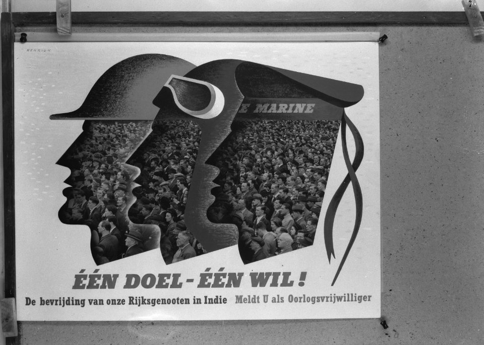 Affiches_en_pamfletten_Tweede_Wereldoorlog_Één_doel,_één_wil._De_bevrijding_v,_Bestanddeelnr_935-2439