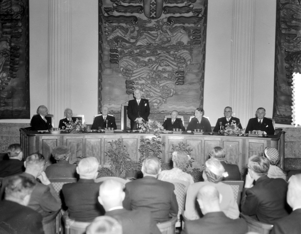 Afscheid_Commissaris_Koningin_Noord_Holland_Baron_J.E._de_Vos_van_Steenwijk,_Bestanddeelnr_906-5263