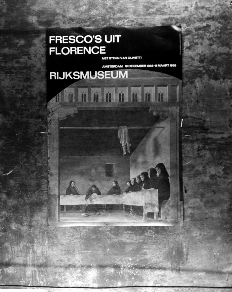 Affiche_van_Frescos_uit_Florence,_Bestanddeelnr_921-9270