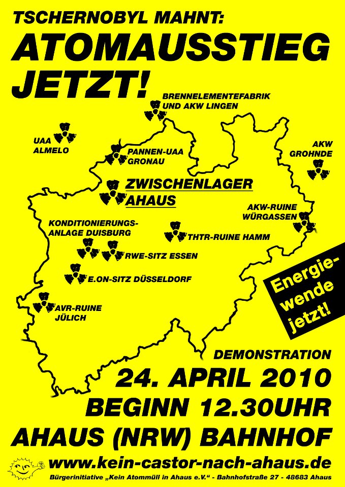 Ahaus-Tschernobyl-Demo-Plakat