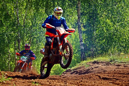 Motorcycle cross race