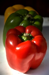 Red green yellow vegetable healthy photo