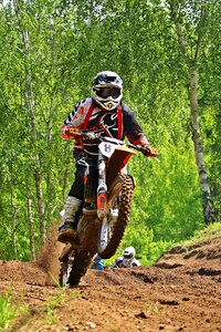 Motocross ride racing motorcycle