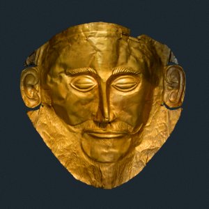 Agamemnon_mask_NAMA_Athens_Greece photo