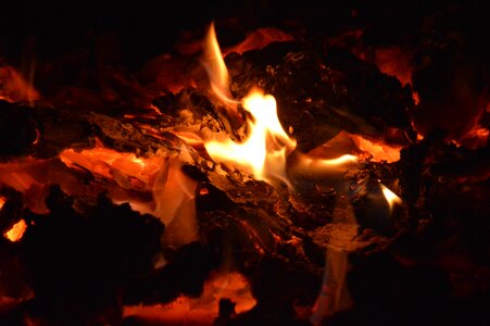 Burn campfire glow photo
