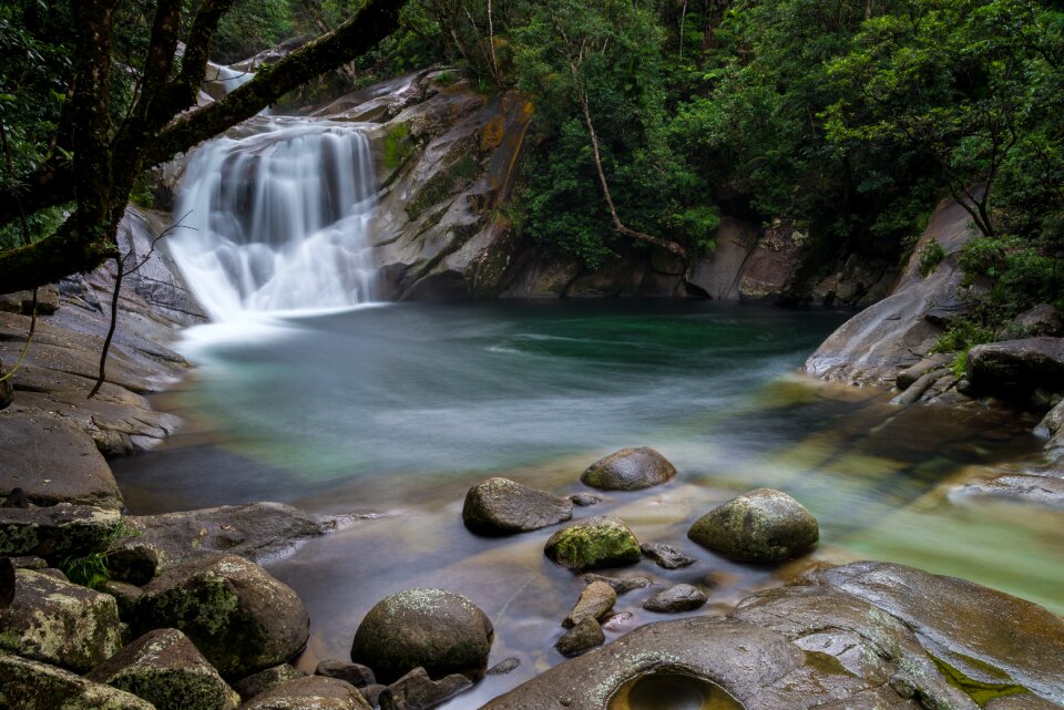 Water long exposure landscape