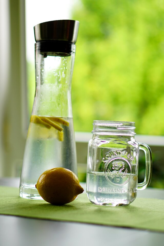 Fruit juice drink glass