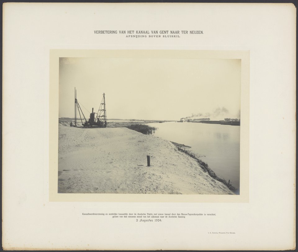 Afsnijding_boven_Sluiskil._Kanaalboordvoorziening_en_oostelijke_kanaaldijk_door_,_Bestanddeelnr_843