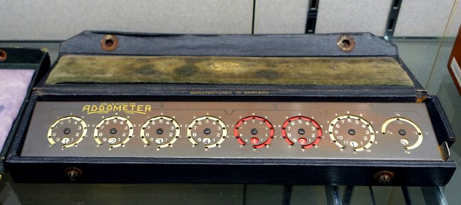 Addometer,_Taylor's,_74_Chancery_Lane,_London_-_Ridai_Museum_of_Modern_Science,_Tokyo_-_DSC07506