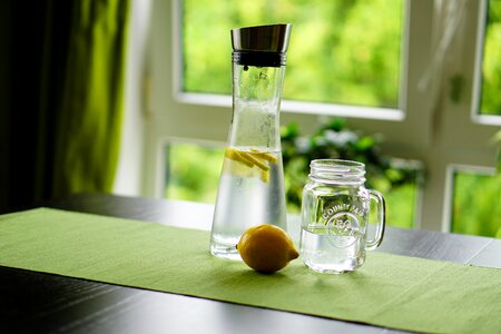 Fruit juice drink glass