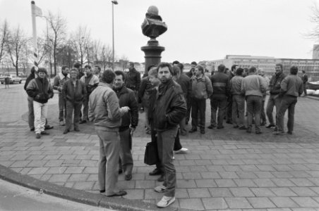 Actie_technisch_personeel_GVB_te_Amsterdam,_Bestanddeelnr_934-2166