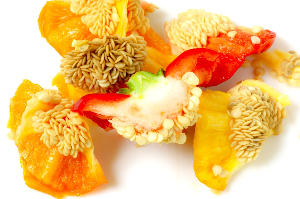 Green pepper red yellow