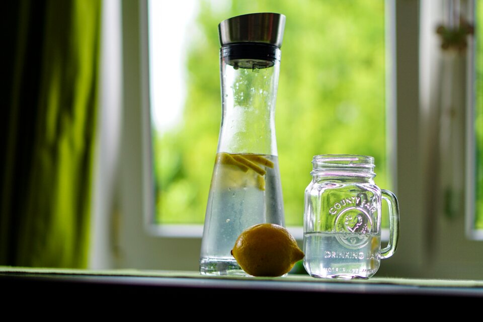 Fruit juice drink glass