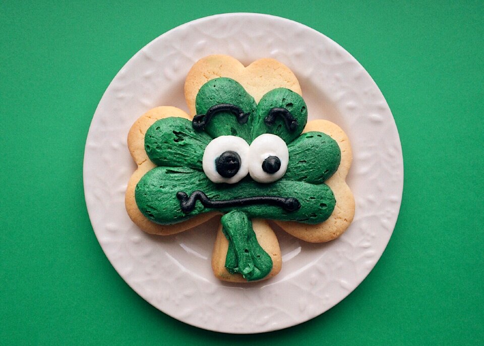 Clover cookie saint patricks day