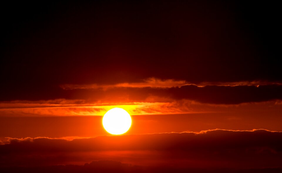 Abendstimmung evening sky afterglow