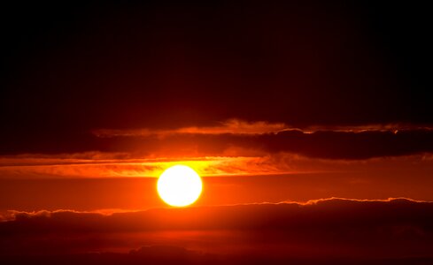 Abendstimmung evening sky afterglow photo