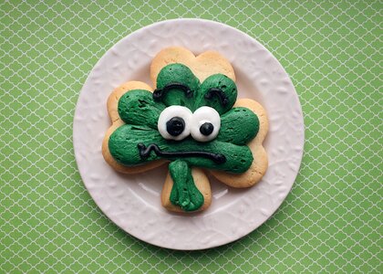 Clover cookie saint patricks day photo