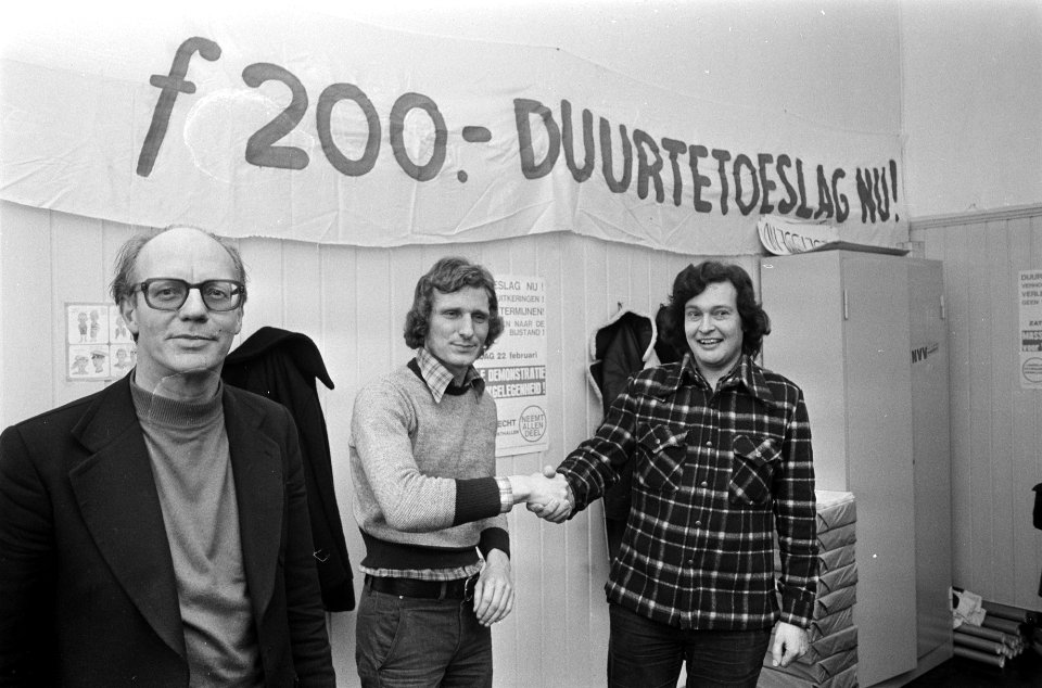 Actiecentrum voor A'dams Werklozencomite gemeenteraadslid Clerx (CPN), voorzitt, Bestanddeelnr 927-7352
