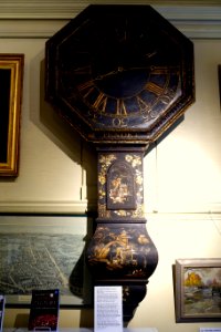 Act of Parliament Clock (coaching inn clock or tavern clock), 1765, donated by Samuel Dexter in 1765 - Dedham Historical Society - Dedham Massachusetts - DSC04306