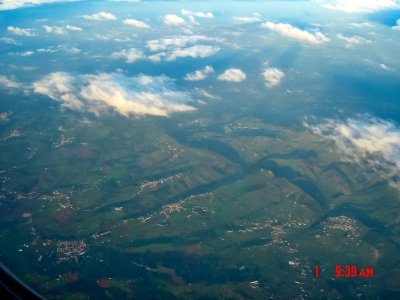 Aerial photograph of Portugal, 2006-01-01, approaching Lisbon