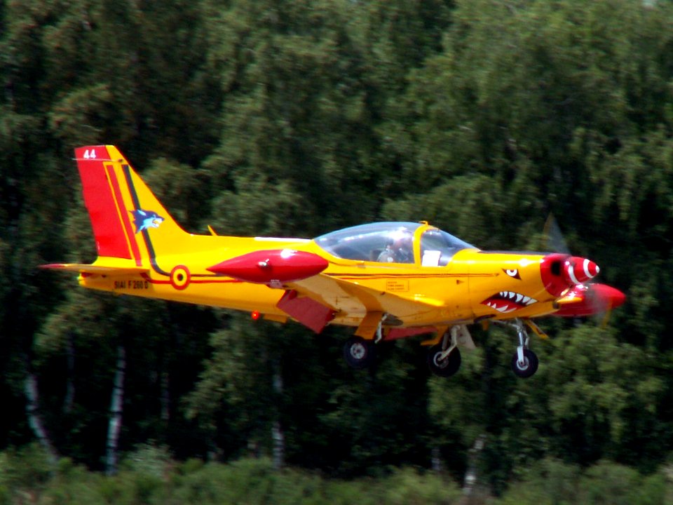 Aermacchi SF260 - SIAI Marchetti SF-260 (44) at Kleine Brogel Air Base, Belgium 2005