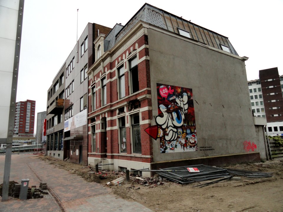 Afbraak tussen Stationsweg en Schuttersweg, Leiden pic2