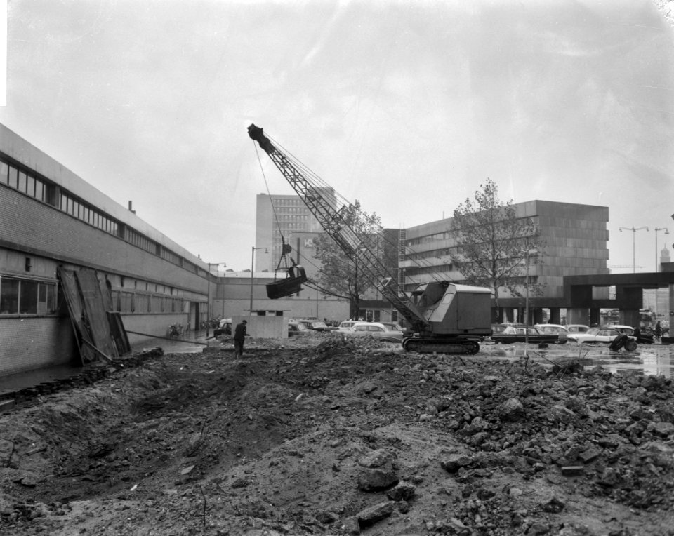 Afbraak oude stationspostkantoor in Rotterdam, Bestanddeelnr 913-1637