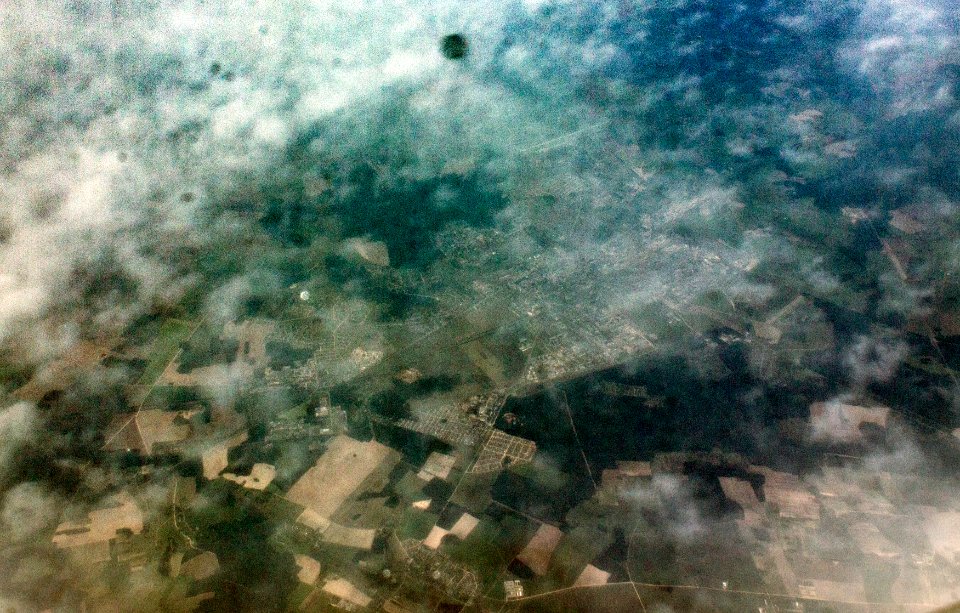 Aerial view to Lida, Belarus. August 28, 2019