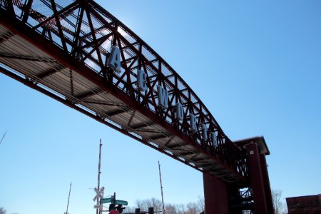 Acworth GA pedestrian bridge, Feb 2020 photo