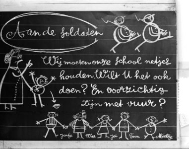 Advies gemobiliseerden om school niet te beschadigen, Bestanddeelnr 905-8640