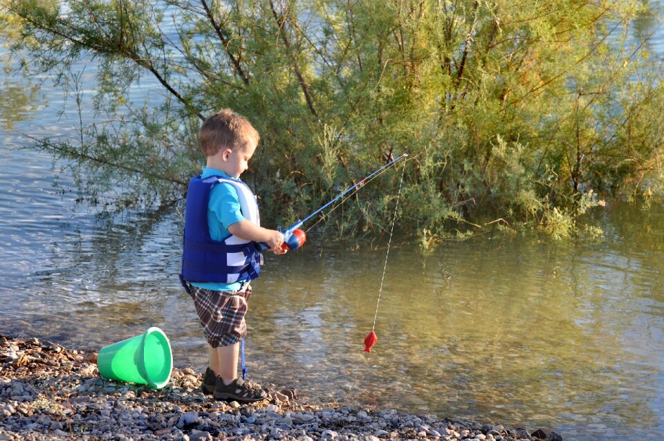 Angler angling activity