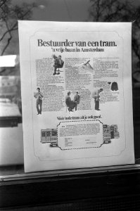 Advertentie waarin trambestuurdersworden geworven, Bestanddeelnr 926-9172